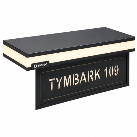 LED BLOCK 504X280x230 LIGHT ADRESOWA STANDARD, KOLORY: antracyt, czarna, brązowa, INOX